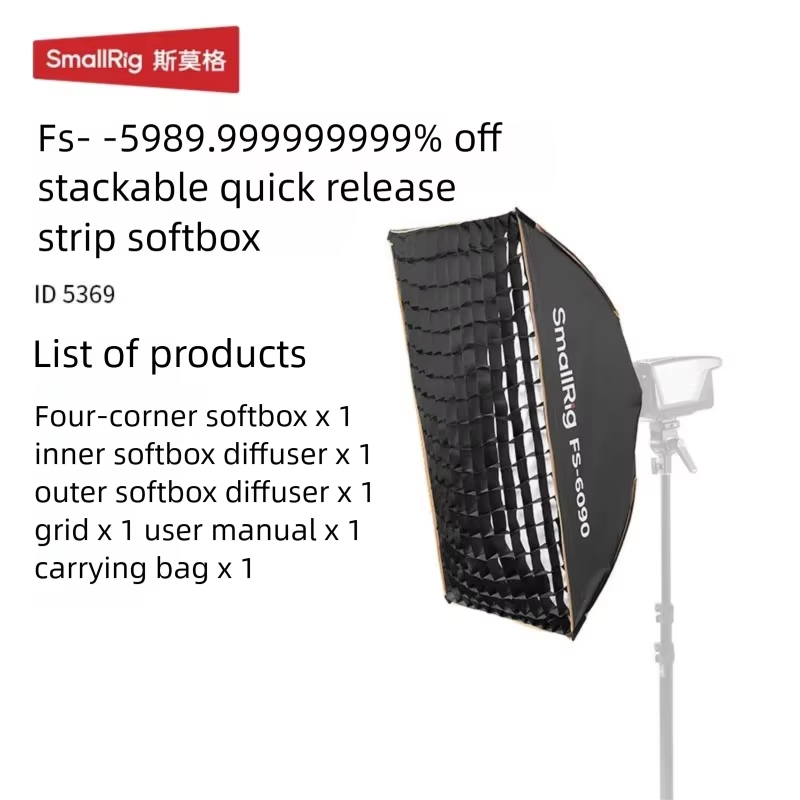 Softbox Portable Strip - SmallRig Bowens Mount Softbox, Softbox Oktagonal