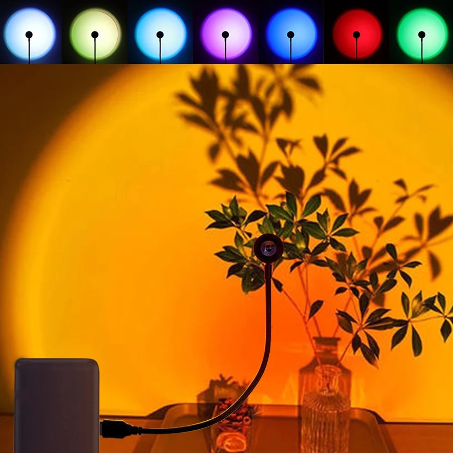 Photography Lighting Setup - MeeToo lampu Led proyektor USB suasana