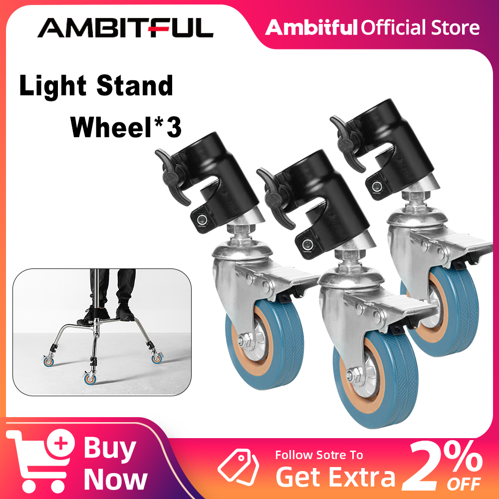 Photography Lighting Setup - Set Roda Putar C-Stand AMBITFUL 3