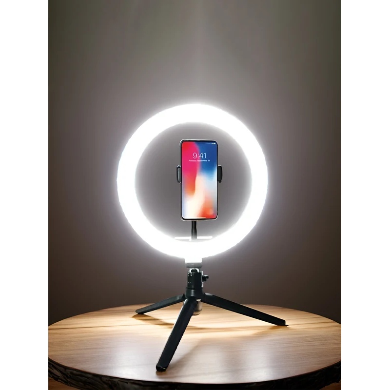 Photography Lighting Rgb - Ring Light Desiontal 26cm dengan Tripod