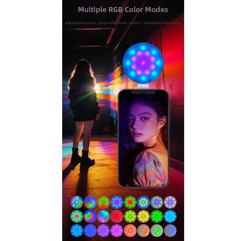 Photography Lighting Rgb - Lampu Isi Mini Portabel 3000-6500K Daya