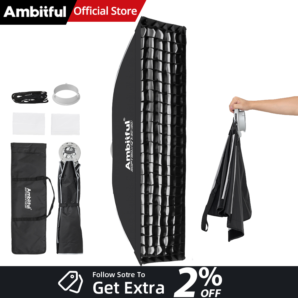 Photography Lighting Mount - AMBITFUL Q7-II 30*120cm Bowens Mount Strip