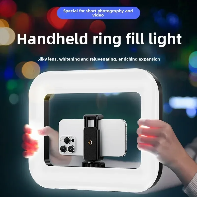 Photography Lighting Continuous - Lampu LED Cincin Genggam Portabel, Lampu
