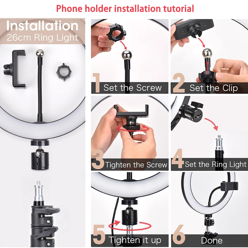 Lampu Cincin Selfie 16/26/33Cm - Photography Lighting Continuous ulasan dan harga