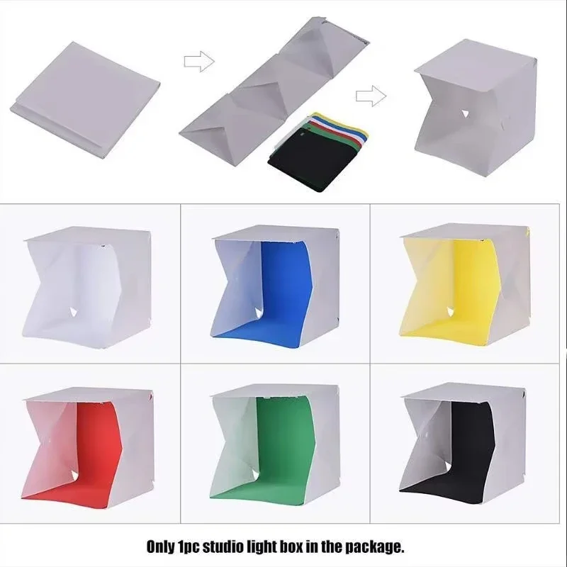 Baru Mini Lipat Photo Booth So - Softbox Portable Strip ulasan dan harga