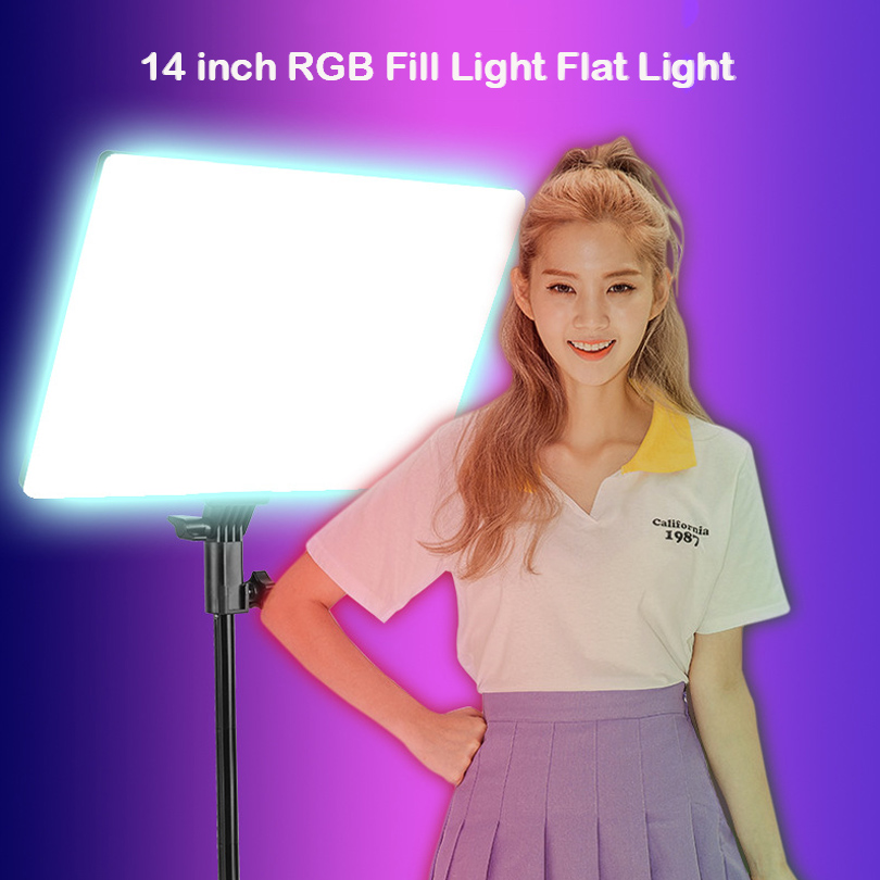 RGB 14 ''Lampu Video LED Remot - Photography Lighting Board ulasan dan harga