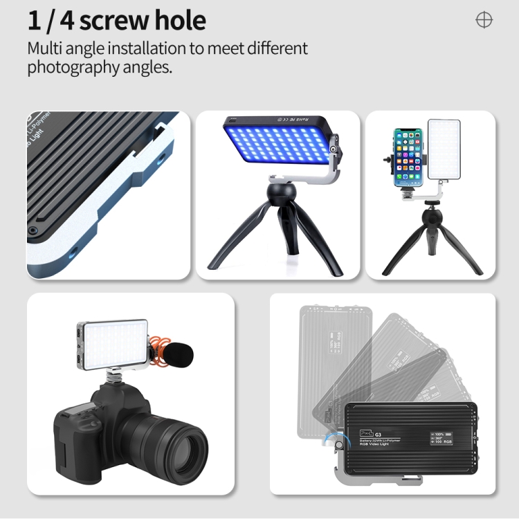 Lampu Isi RGB Panel Datar Pixe - Photography Lighting Rgb ulasan dan harga