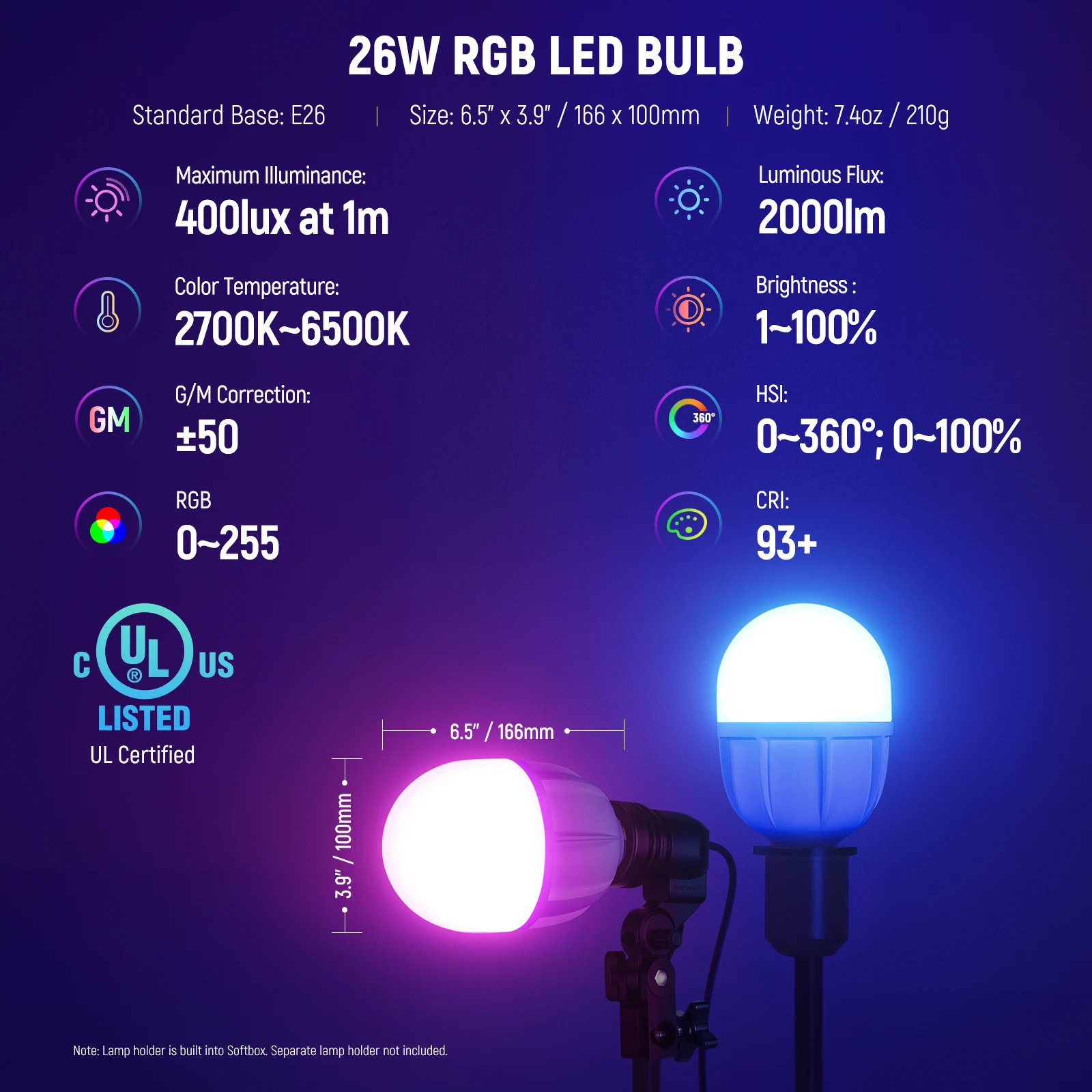 Kit Pencahayaan Softbox RGB NE - Lighting Effect In Photography ulasan dan harga