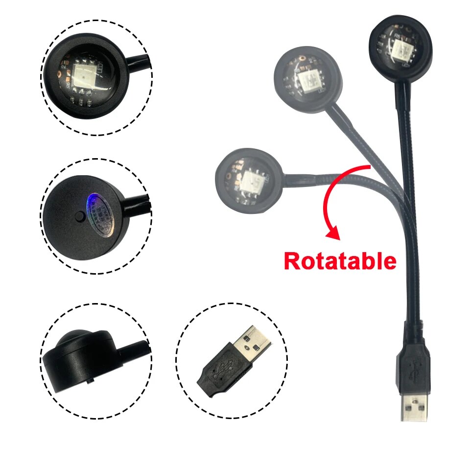 MeeToo lampu Led proyektor USB - Photography Lighting Setup ulasan dan harga