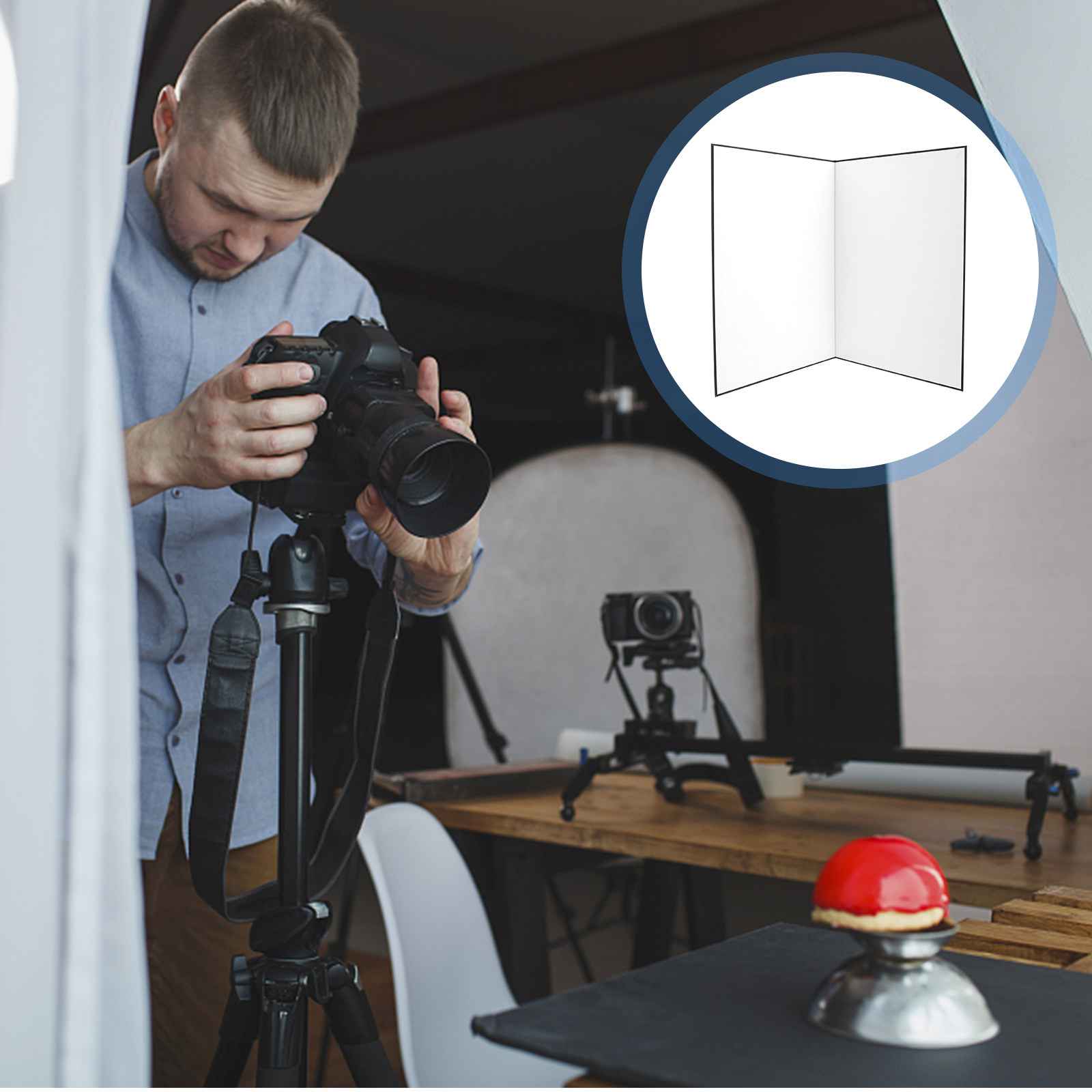 Reflektor Cahaya Karton Lipat  - Photography Lighting For Food ulasan dan harga