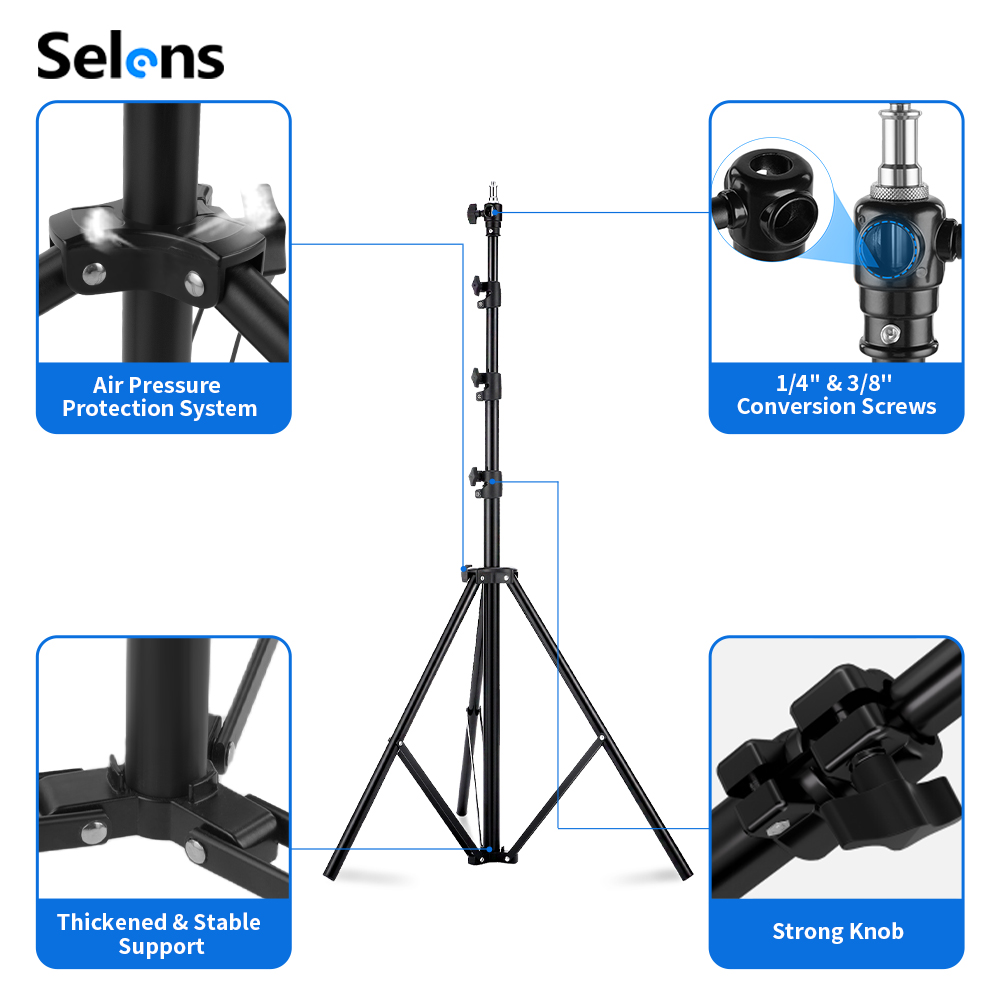 Statif Lampu Selens 2.2~3.95m  - Photography Lighting Mount ulasan dan harga