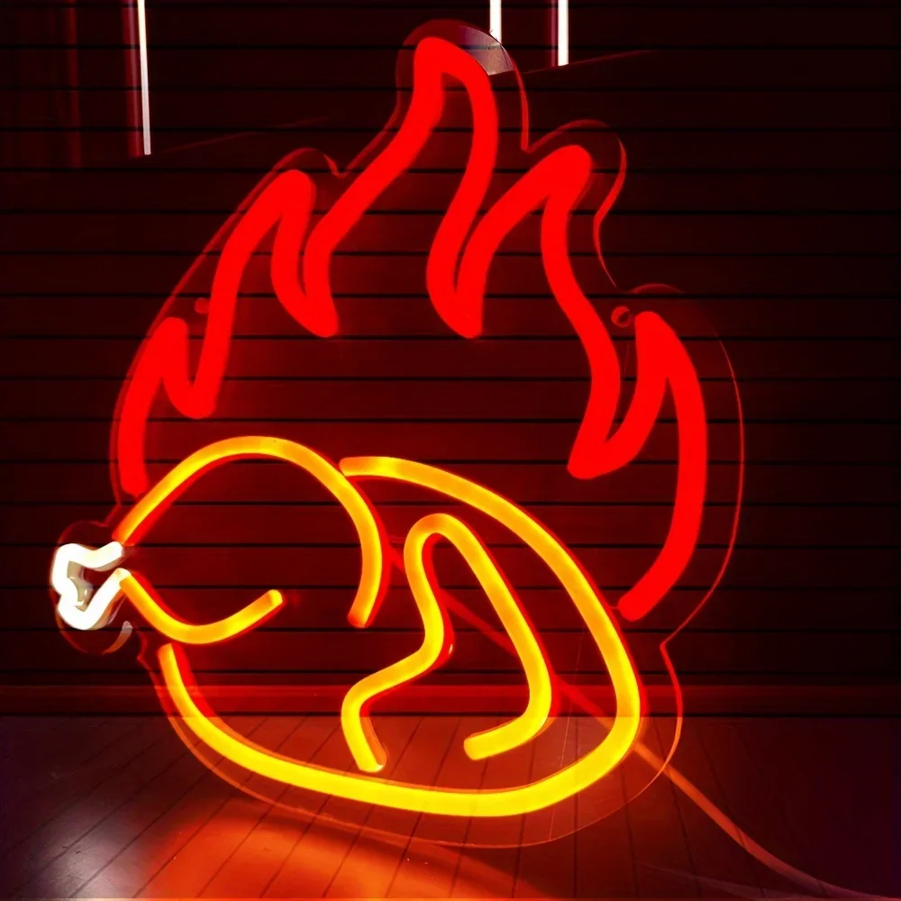 Tanda lampu Neon ayam panggang - Photography Lighting For Food ulasan dan harga