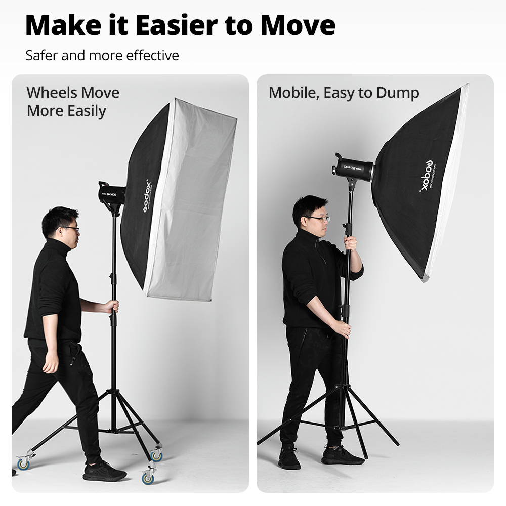 Set Roda Putar C-Stand AMBITFU - Photography Lighting Setup ulasan dan harga