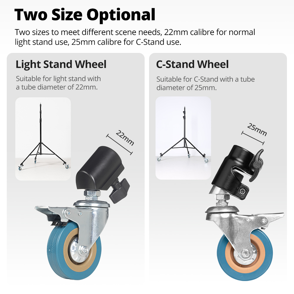 Set Roda Putar C-Stand AMBITFU - Photography Lighting Setup ulasan dan harga