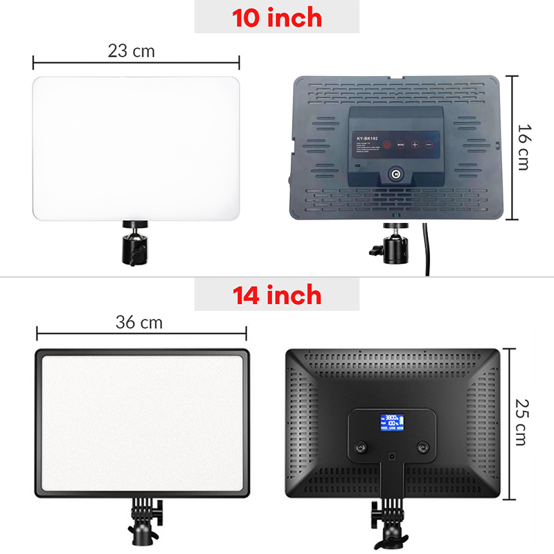 Panel Lampu Video LED 14 Inci  - Photography Lighting Board ulasan dan harga