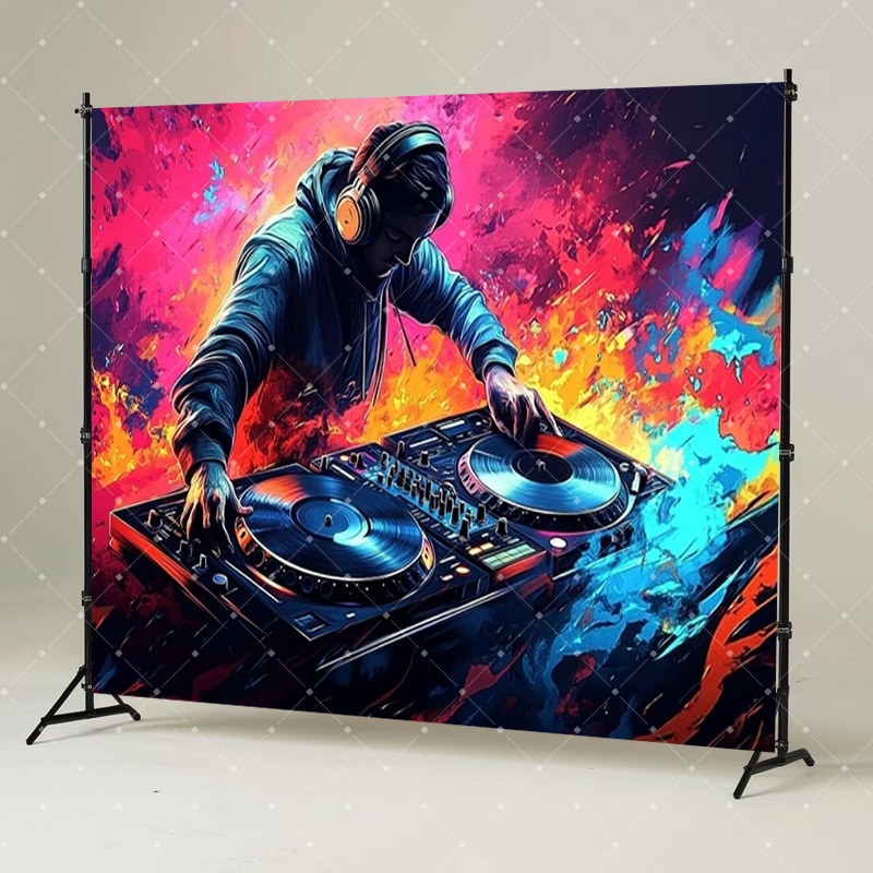 Dekorasi Pesta DJ Musik Hip Ho - Photography Lighting And Background ulasan dan harga