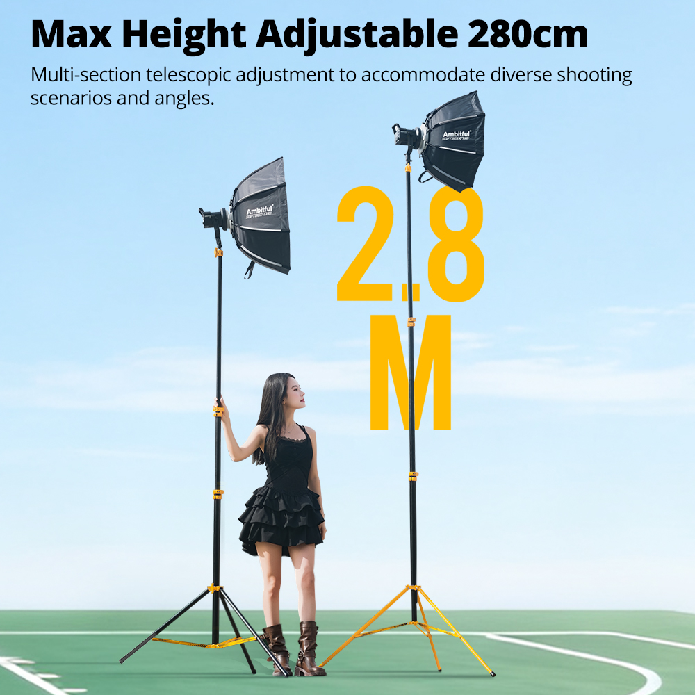 AMBITFUL GM280Y 280cm Penyangg - Photography Lighting Mount ulasan dan harga