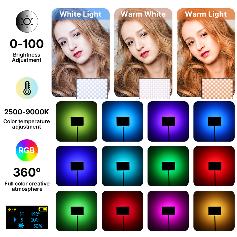 Ulanzi LT003 15W RGB Lampu Vid - Photography Lighting Board ulasan dan harga