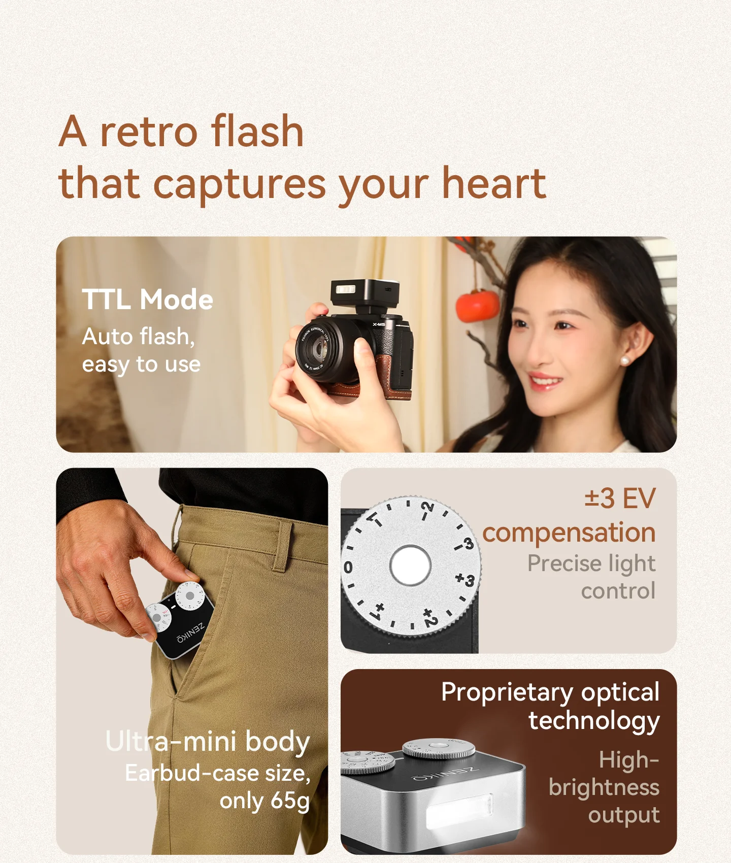 ZENIKO ZT12 Compact Retro TTL  - Photography Lighting Brands ulasan dan harga