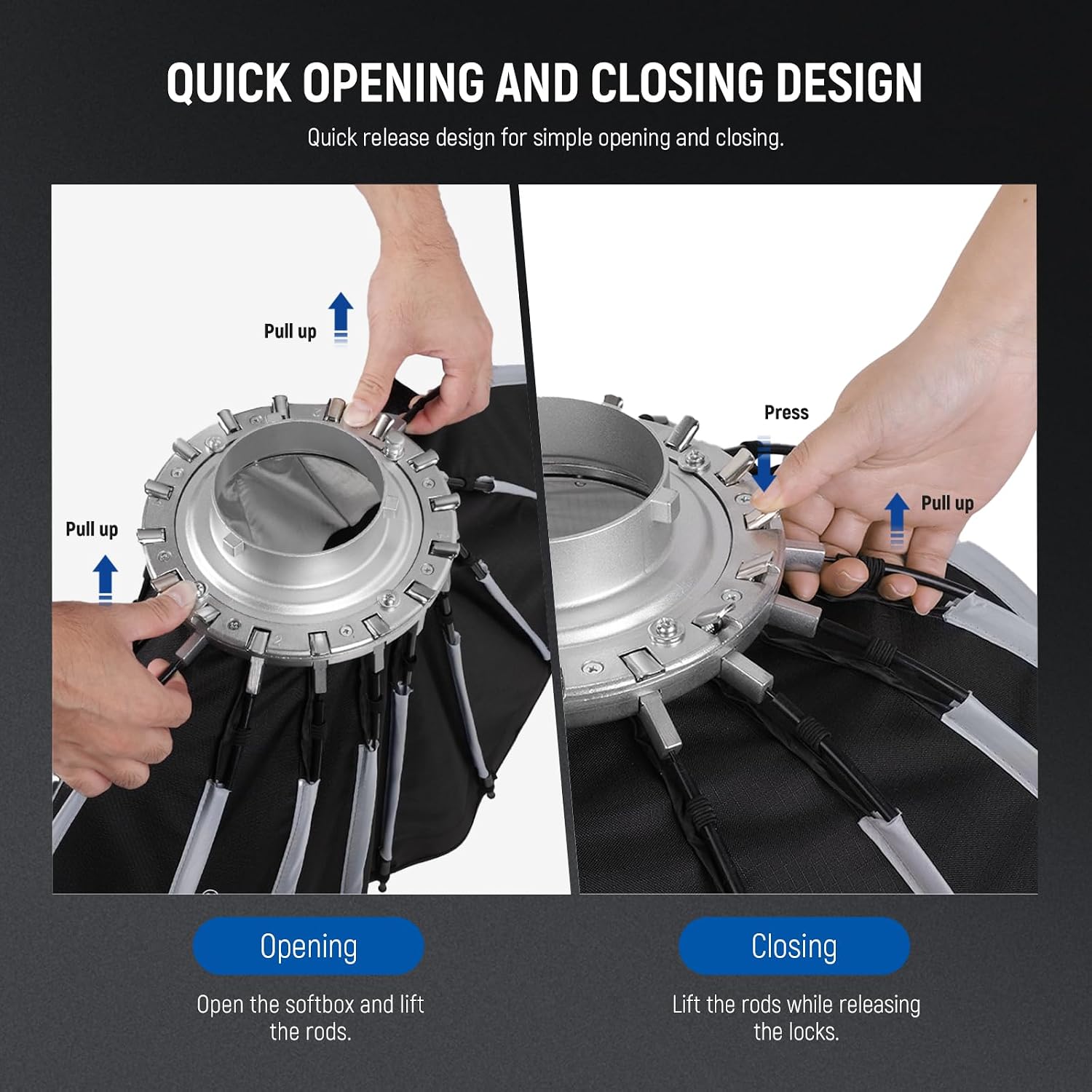 Softbox Parabola dengan Duduka - Photography Lighting Mount ulasan dan harga