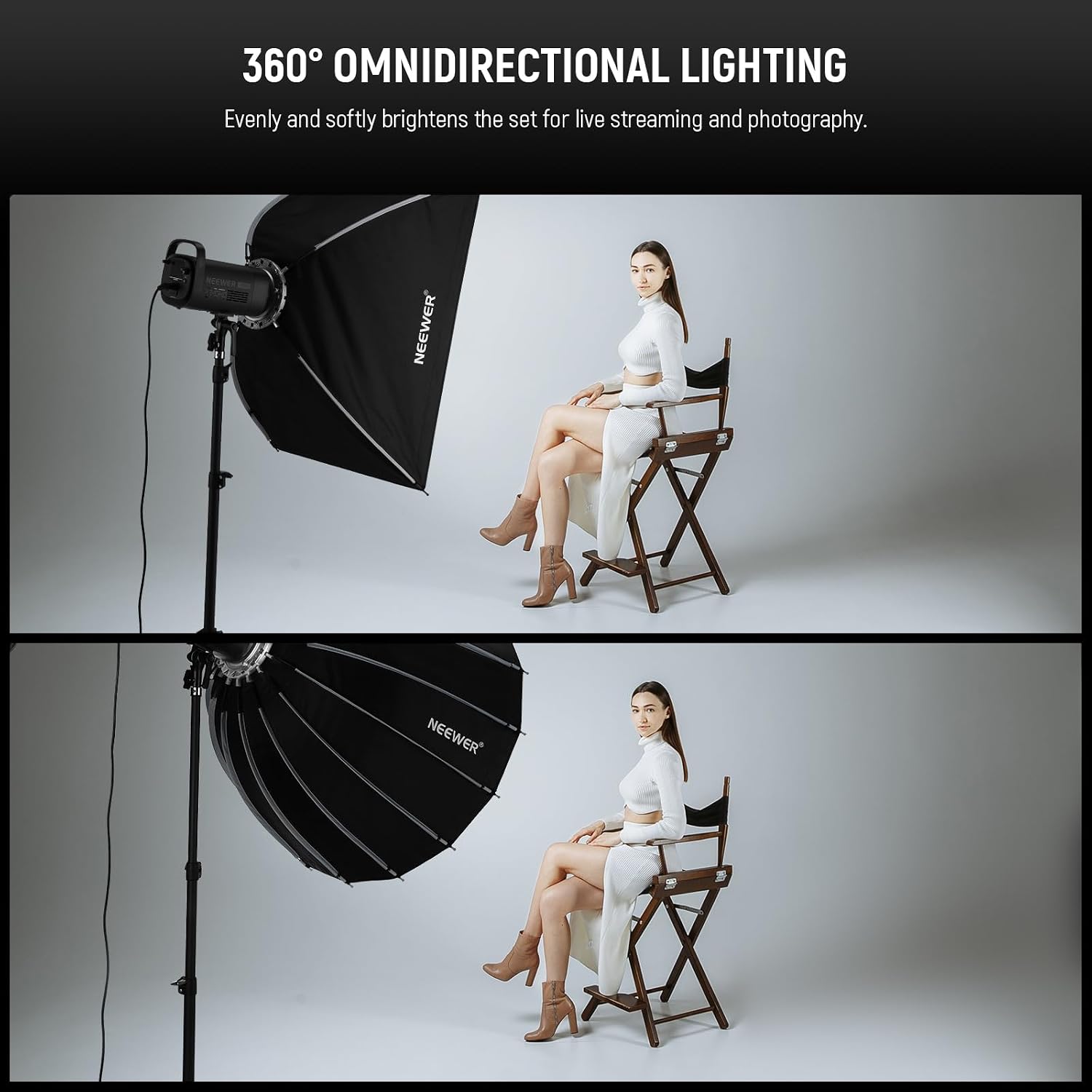Softbox Parabola dengan Duduka - Photography Lighting Mount ulasan dan harga