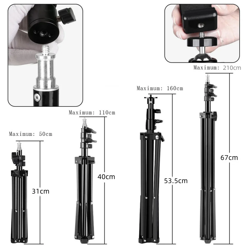 Statif Lampu Logam Paduan Bera - Photography Lighting Setup ulasan dan harga