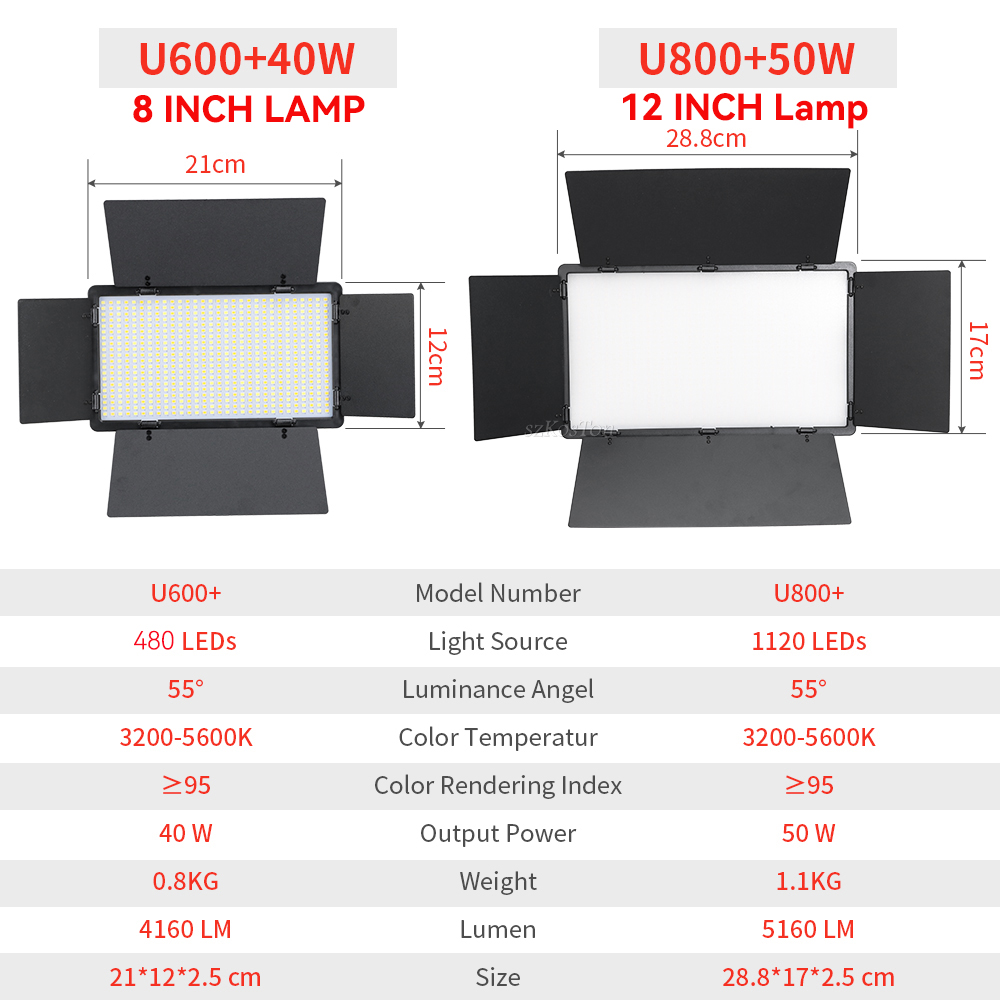 U800 U600 Kit Lampu Perekam La - Photography Lighting Board ulasan dan harga